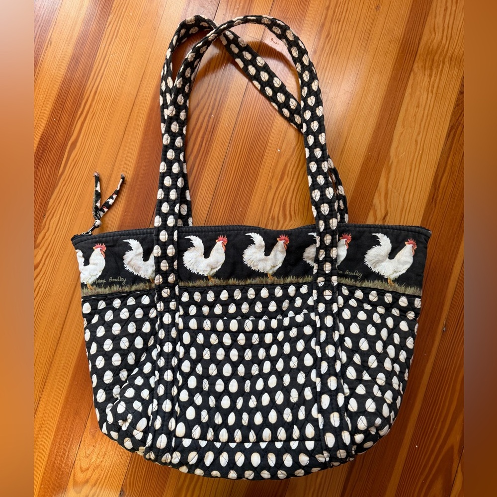 Vera Bradley vintage tote bag Chanticleer pattern (with matching pouch!)
